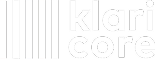 Klaricore white logo